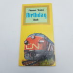 Vintage FAMOUS TRAINS BIRTHDAY BOOK (1968) Purnell Hardback Book | Image 1