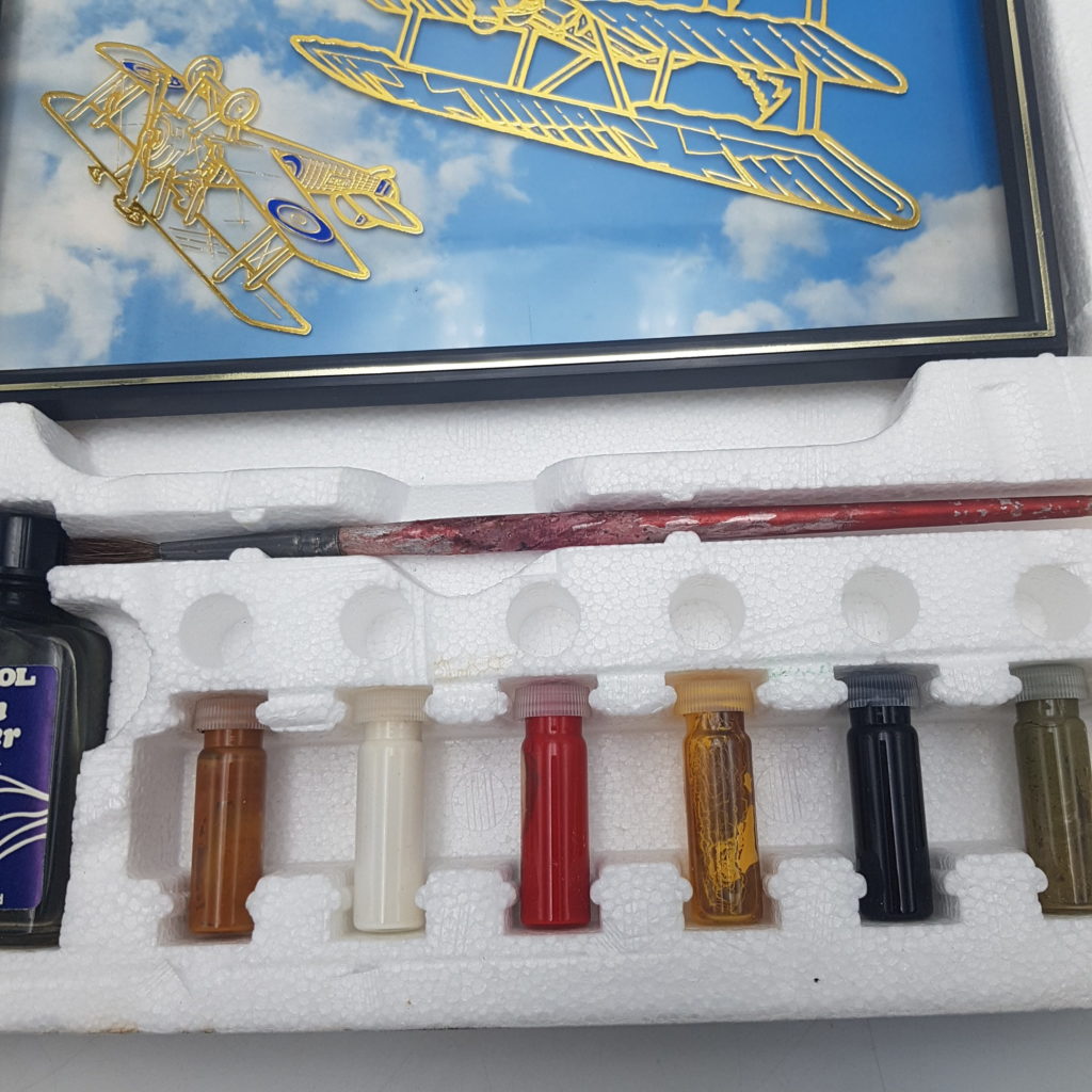 Vintage 1970s Humbrol Paintabout AIR ACES Complete Painting Set & Frames | Image 3