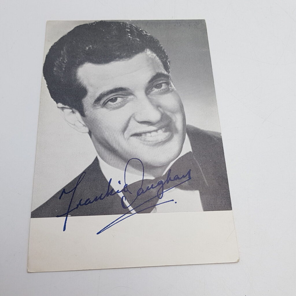 Vintage 1960's FRANKIE VAUGHAN (1964) Signed Autograph Promo Postcard [Philips] | Image 1