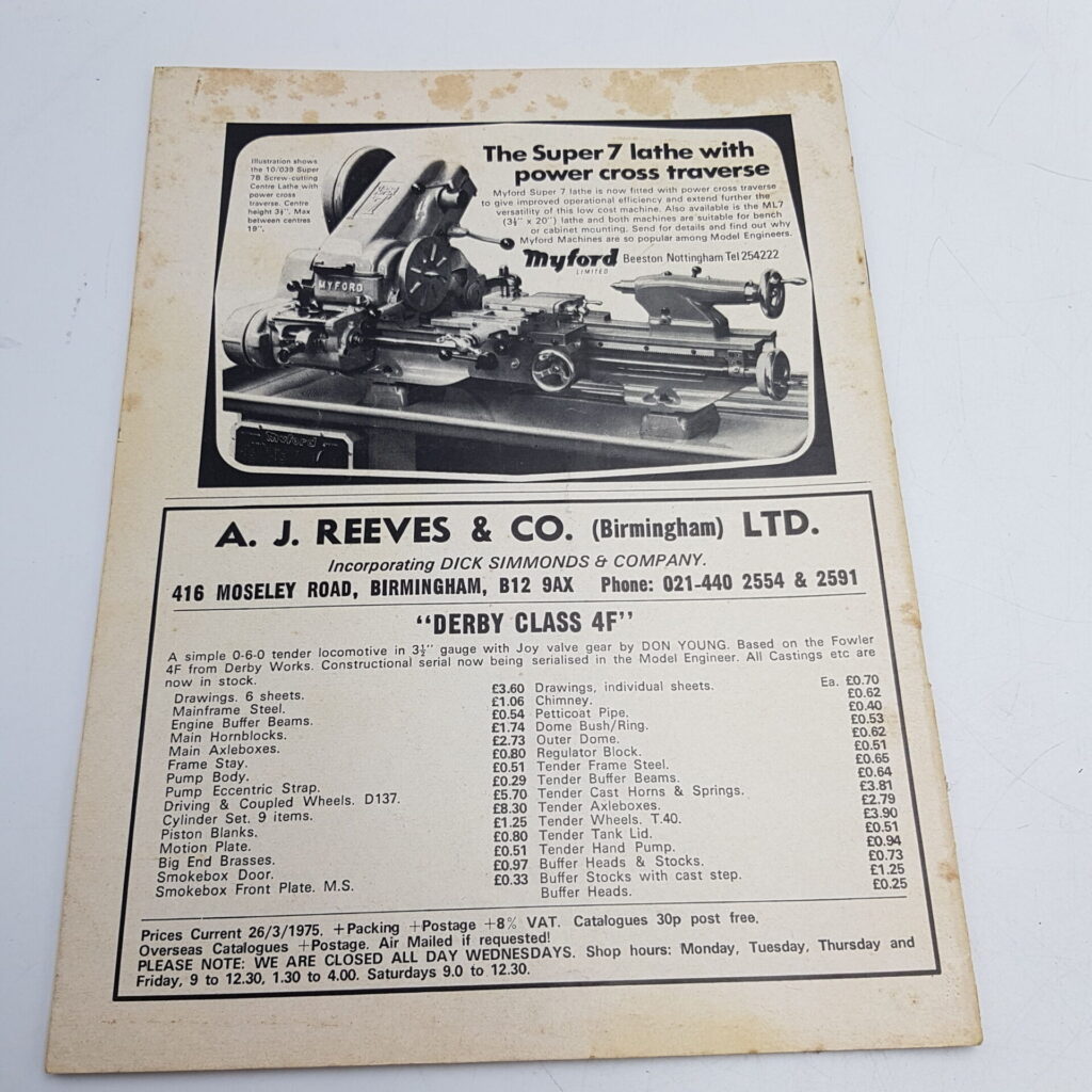 Vintage Model Engineer Magazine 2nd May 1975 #3512 [G+] Steam Engines | Image 3