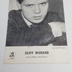 Vintage 1960's Cliff Richard Signed Autograph Fan Card [Columbia Records] Tito Burns | Image 2