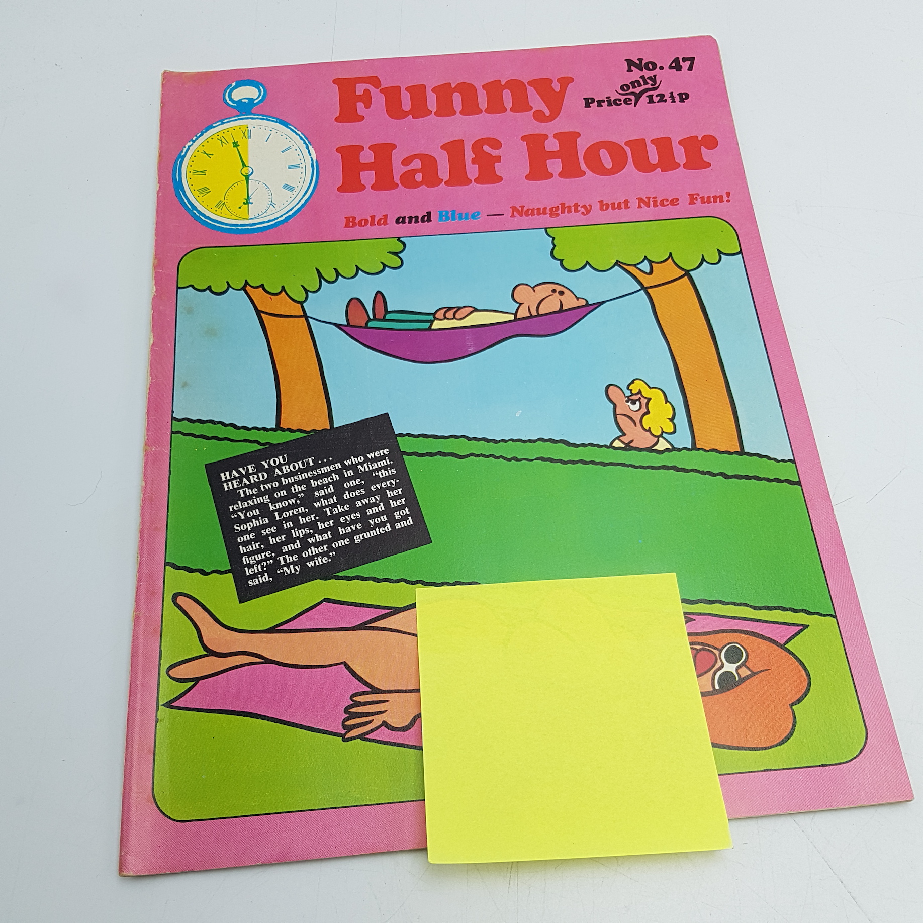 Funny Porn Magazines - Vintage 1970's FUNNY HALF HOUR Comic Magazine #47 (1972) Adult Humour