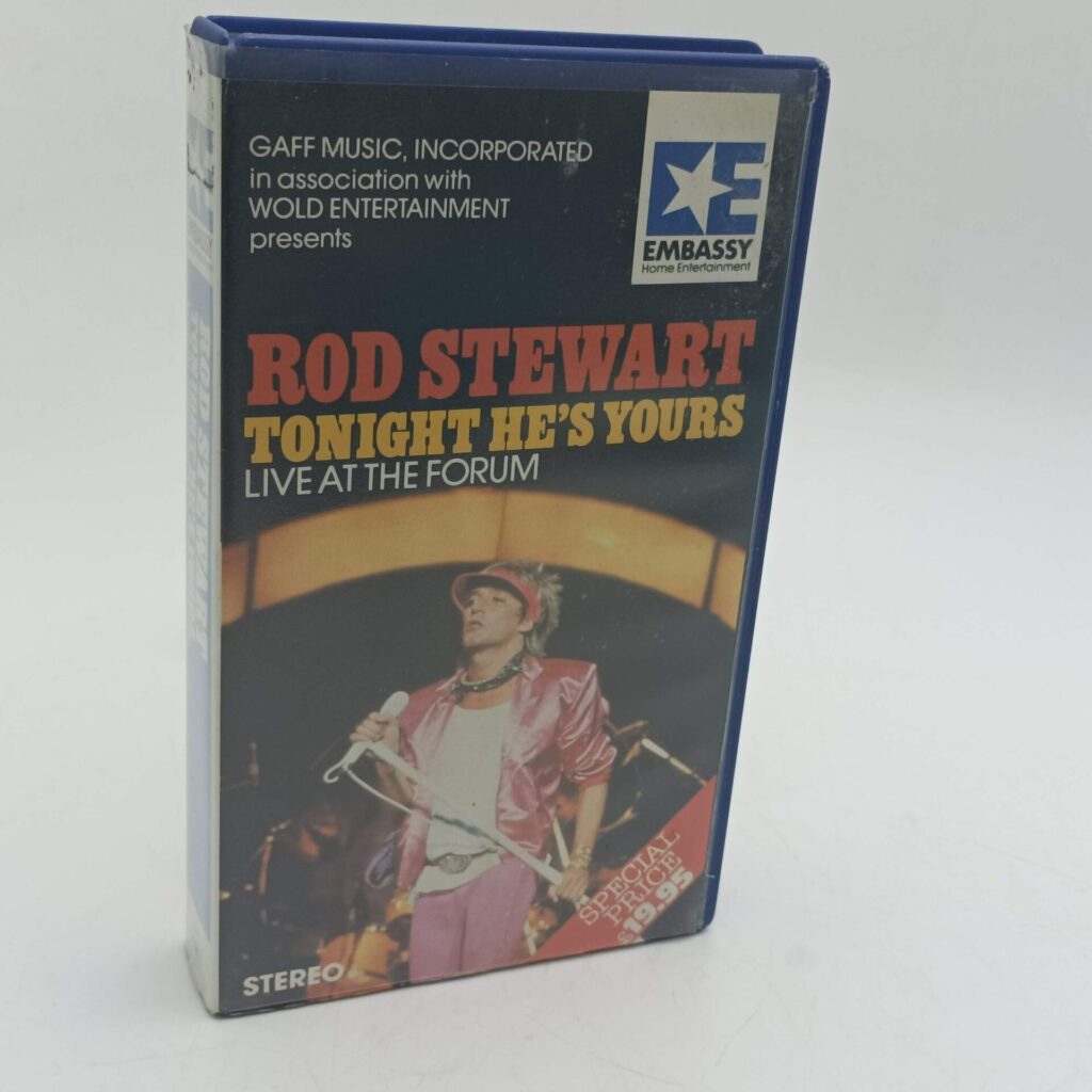 Rod Stewart: Tonight He’s Yours Live at The Forum (1982) Pre-Cert VHS ...