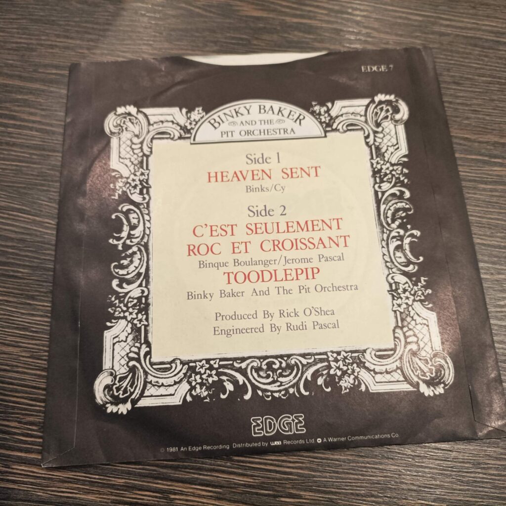 Heaven Sent by Binky Baker and the Pit Orchestra (1981) 7