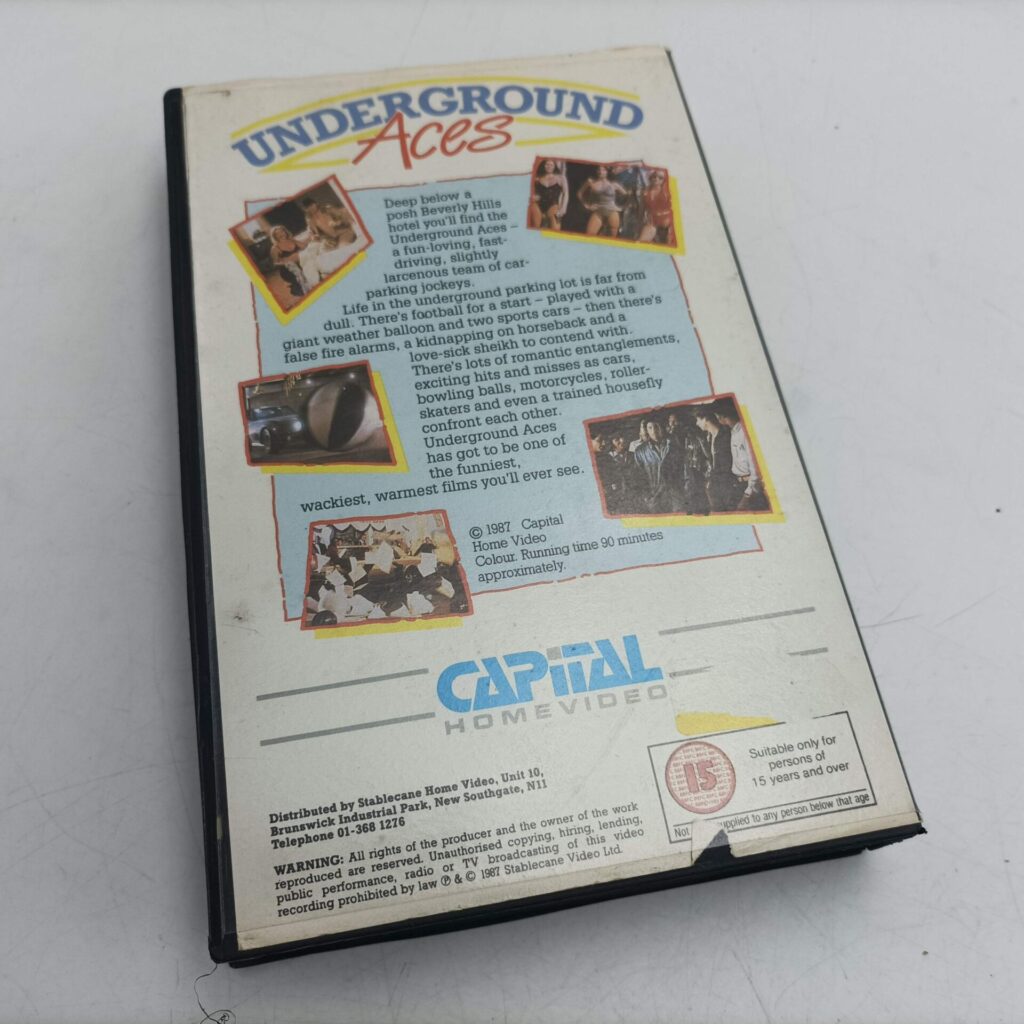 Underground Aces (1981) VHS Video [Ex] Capital Home Video | Dirk Benedict | Image 5