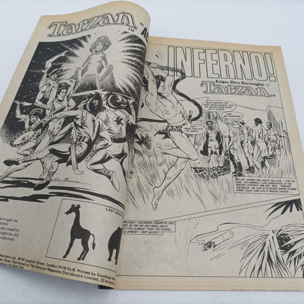 Vintage UK Edgar Rice Burroughs' Tarzan Weekly Comic - September, 24th 1977 [G+] | Image 2