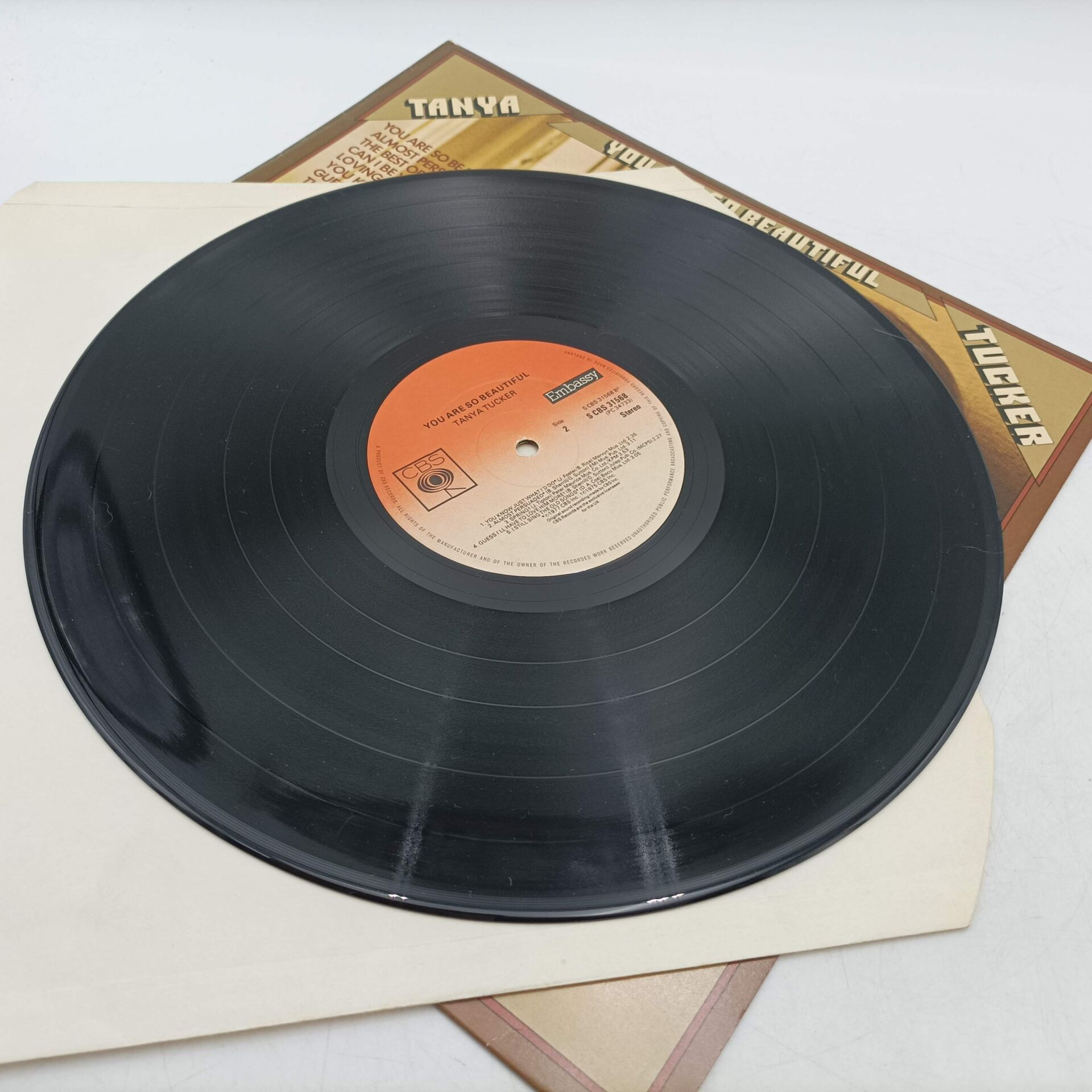 Tanya Tucker – You are So Beautiful LP (1977) 12″ Record [G+] CBS 31568