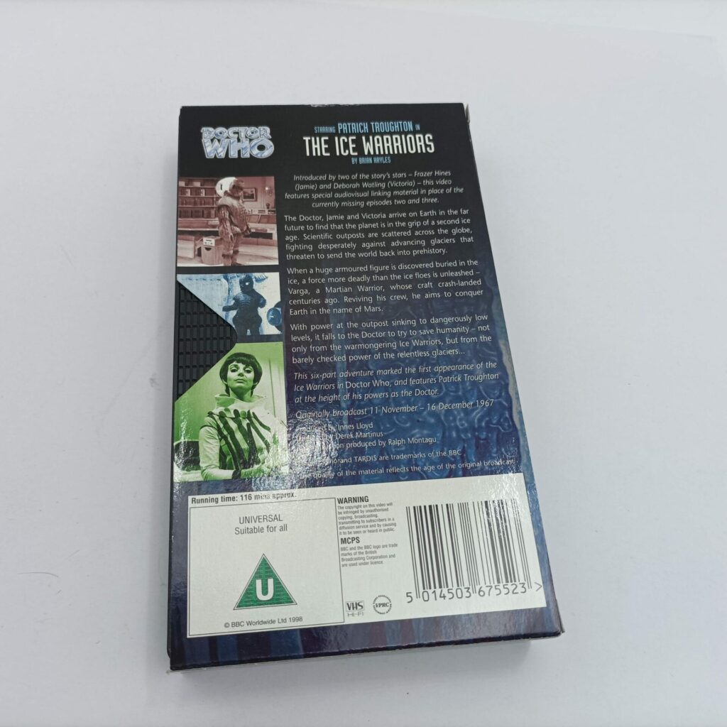 Doctor Who: The Ice Warriors (1998) VHS BBC Video [G+] Patrick Troughton (Copy) | Image 3