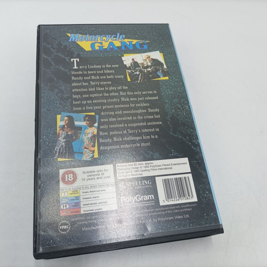 Motorcycle Gang TV Movie (1994) Big Box VHS Video [Ex] Polygram | Jake Busey | Image 3