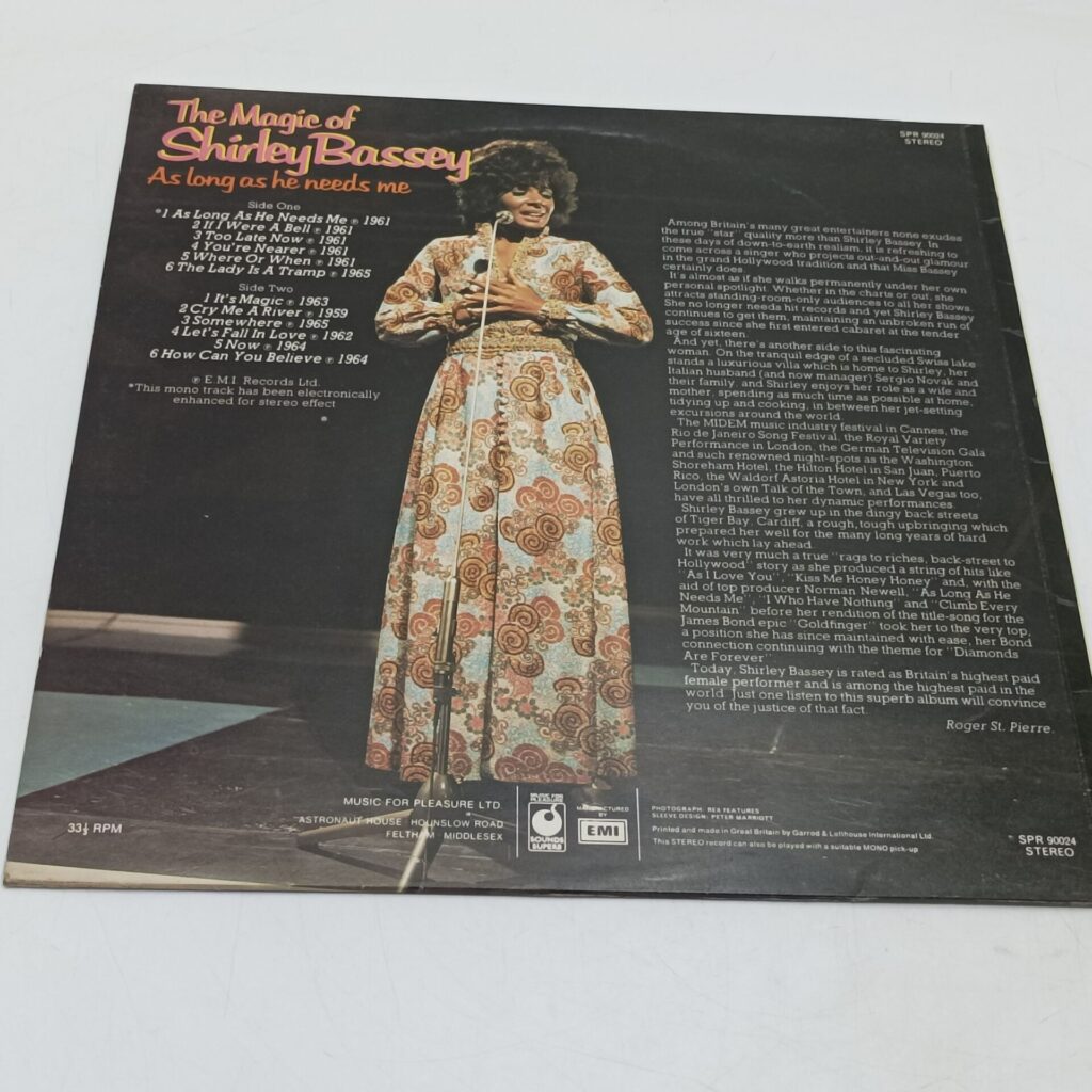 The Magic of Shirley Bassey  LP (1973) 12