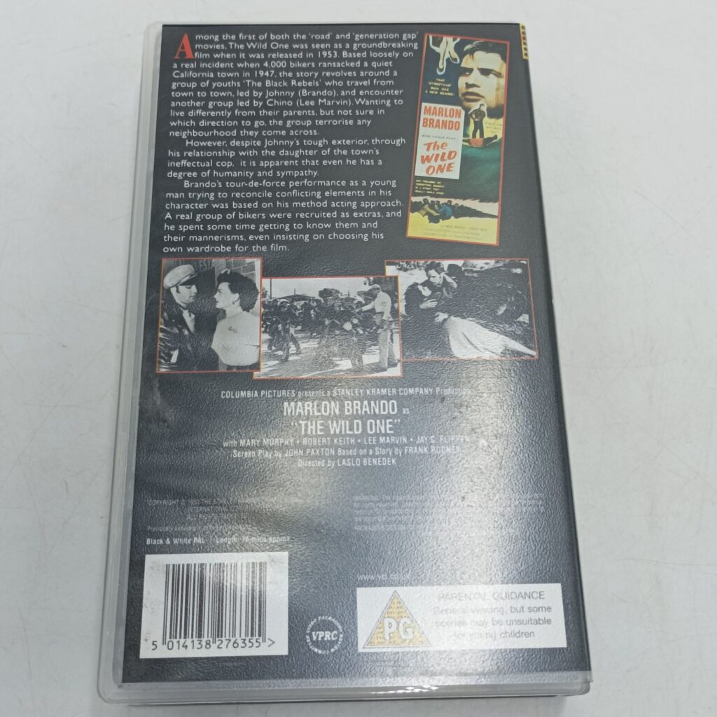 The Wild One (1999) VHS Video [G+] Columbia Cinema Club | Marlon Brando | Image 4