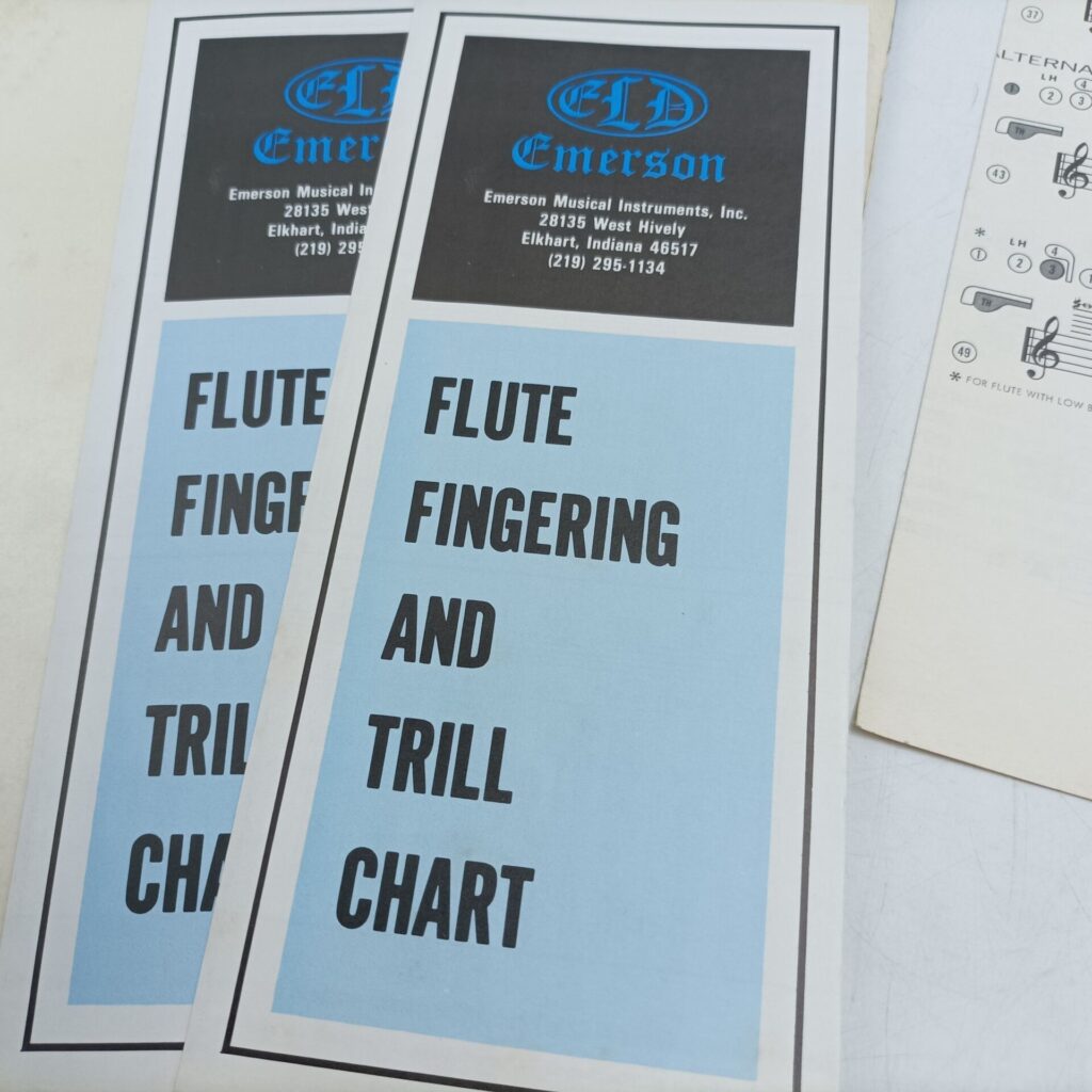 The Art of Flute Playing by Edwin Putnik (1973) Revised Ed. Paperback [G+] Fingering Chart | Image 6