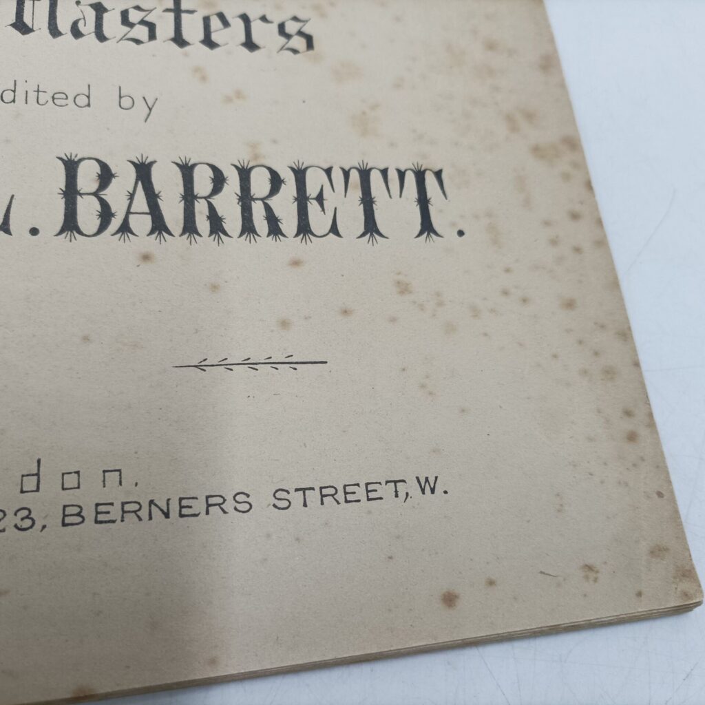 Solo and Important Passages for the Flute (Ed. William L. Barrett) Rudall, Carte & Co. Music | Image 3