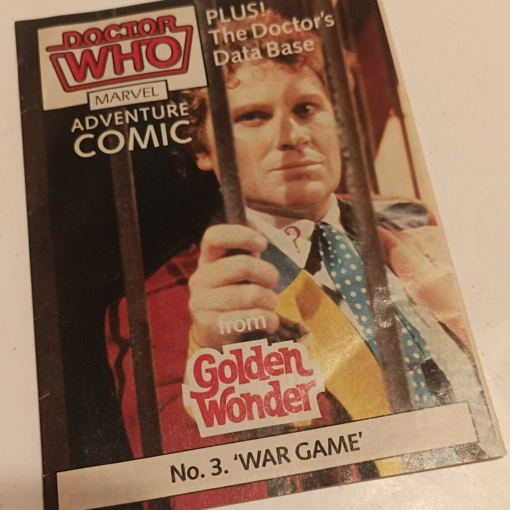 Doctor Who Mini Comic #3 WAR GAME (1986) Golden Wonder Crisps Promo Item [Sealed] | Image 2