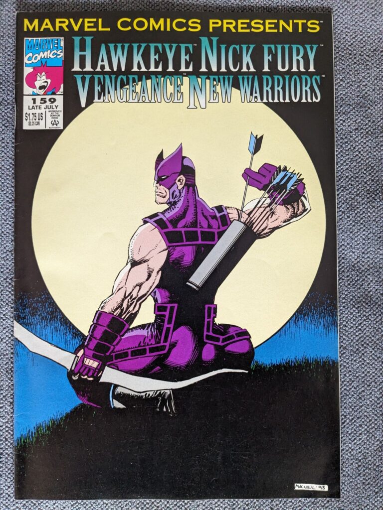 Hawkeye Nick Fury / Vengeance New Warriors Comic #159 July 1994 [Ex] Marvel Comics | Image 1