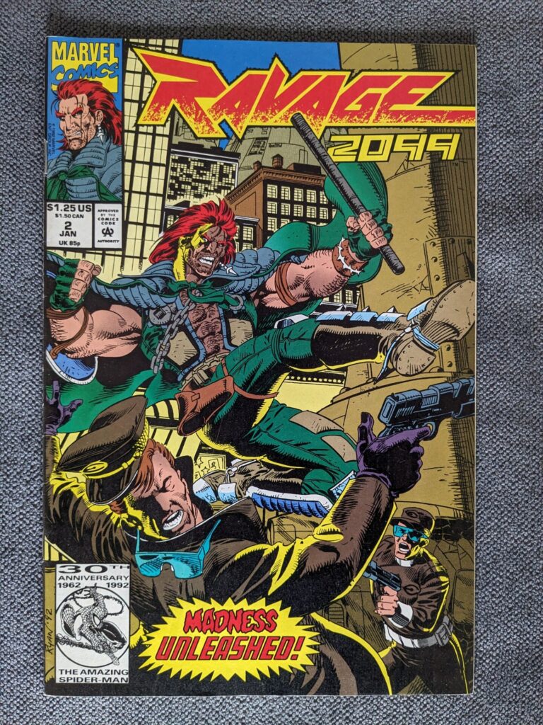 Ravage 2099 Comic #2 January 1993 [Ex] Marvel Comics UK | The Madness Unleashed! | Image 1