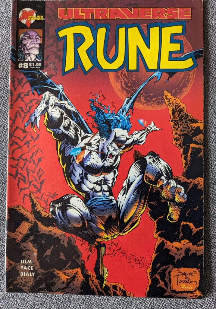 Ultraverse RUNE Comic #8 February 1995 [vg+] Malibu Comics | Image 1